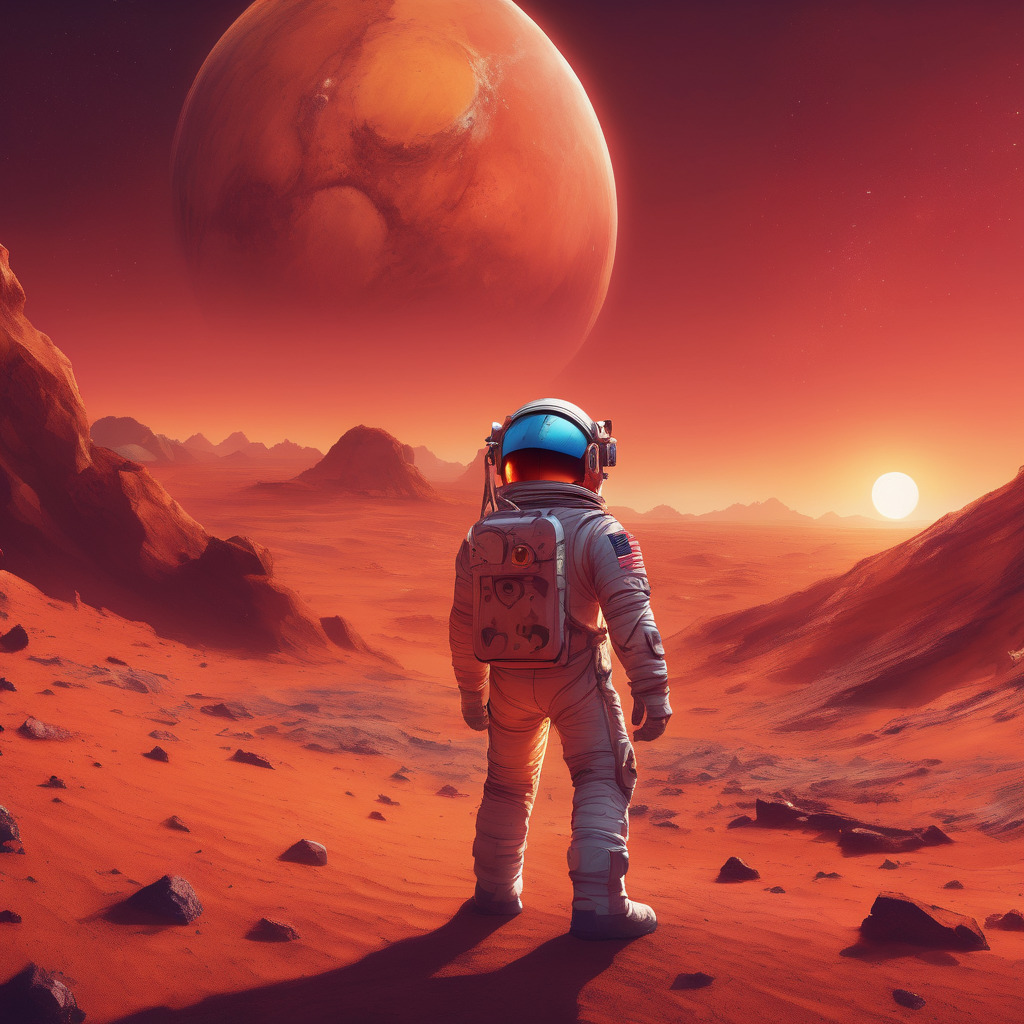 Astronaut on mars